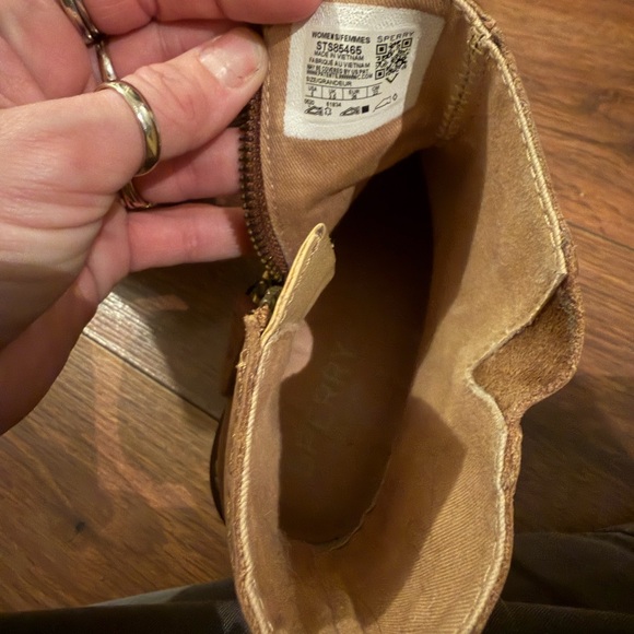 Sperry Tan Leather Ankle Booties - Picture 4 of 5